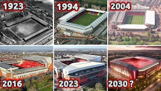 BEST IN THE WORLD The Evolution of Anfield Stadium From 1923 Until 2023 Home of Liverpool FC [upl. by Brookhouse549]