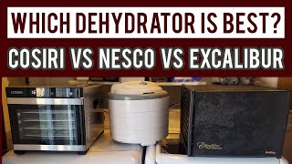 WHICH DEHYDRATOR IS BEST Excalibur VS Cosori VS Nesco Food Dehydrators [upl. by Simone]