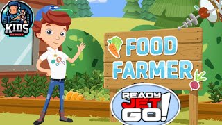 Ready Jet Go⭐ Food Farmer ⭐ PBS Kids⭐fun kids [upl. by Hsakaa197]