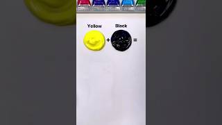 Yellow  Black paint mixing colormixing youtubeshorts satisfying [upl. by Wildee424]