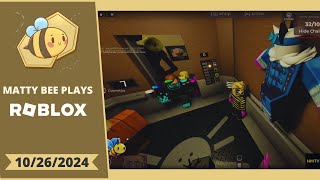 MattyBee PLAYING ROBLOX WITH VIEWERS VOD  10262024 [upl. by Adidnere581]