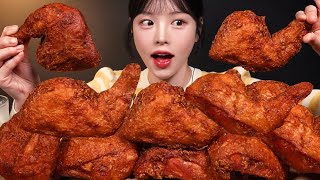 SUB겉바속촉 후라이드 통다리 치킨 먹방🍗 옛날통닭 생맥주까지 치맥 꿀조합 리얼사운드 Fried Chicken Legs Mukbang Asmr [upl. by Adnamra964]