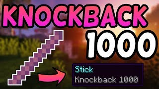 How To Get A Knockback 1000 Stick In Minecraft 116 2021 [upl. by Haliak104]