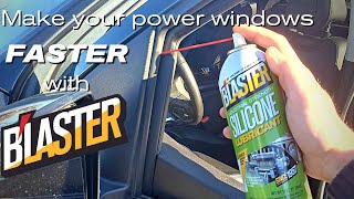 How To Fix Slow Power Windows Blaster Silicone Lubricant [upl. by Corel801]