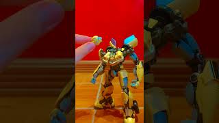 Optimus primal and bumblebee stop motion animationtransformers animationriseofthebeasts [upl. by Ader285]