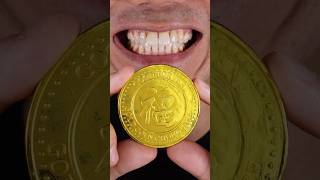 ASMR  Big Chocolate Coin [upl. by Olivann]