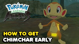 How To Get Chimchar Early In Pokemon Legends Arceus [upl. by Guildroy]