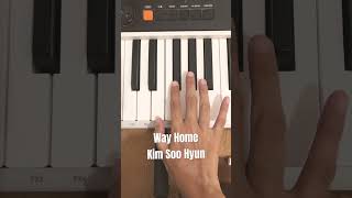 Way home  kim soo hyun easypiano easypianotutorial kimsoohyun queenoftearskdrama [upl. by Clem43]