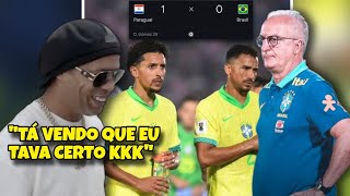 Paraguai 1 x 0 Brasil  ESSA SELEÇÃO BRASILEIRA DO DORIVAL É MUITO RUIM [upl. by Chong]