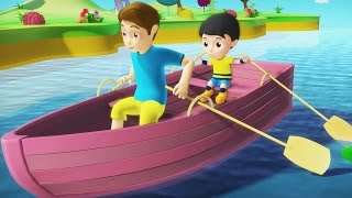 Row Row Row Your Boat  Nursery Rhyme  Kids Song [upl. by Ogren453]