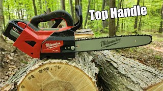 Milwaukee Tool M18 FUEL Top Handle 14quot Chainsaw Review amp Comparison [upl. by Doloritas198]