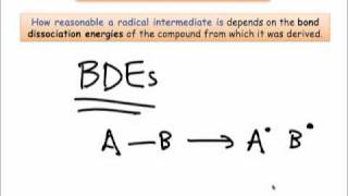 Radical Stability Trends BDEs amp Initiation [upl. by Nelav]