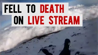 Falling off Mount Fuji on Live Stream  Shiohara Tetsu  富士山 滑落 ニコ生 [upl. by Naillij]