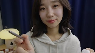 ASMR Friend Extracts Pimples on your Ears [upl. by Aihsekal]