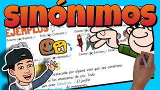 ✅ SINÓNIMOS para NIÑOS 🤔 ¿Qué son los SINÓNIMOS [upl. by Kelsey675]