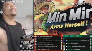 Etika reacts to Min Min in smash RIP Etika [upl. by Apfelstadt]