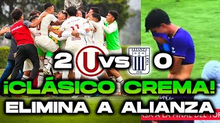 ¡UNIVERSITARIO GOLEA A ALIANZA EN LA LLAVE DE SEMINFINALES EN RESERVA U 2 4 VS ALIANZA 0 1 [upl. by Ferro609]