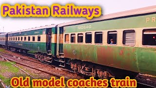 Old model coaches train for Rehman baba Exp [upl. by Ahtreb]