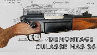 Tutarmes Démontage de la culasse du fusil MAS 36 [upl. by Farand]