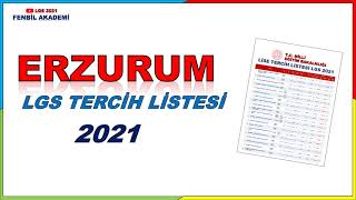 ERZURUM EN İYİ LİSELER LGS 2021 [upl. by Cychosz333]