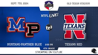 NTFL Youth Football  MP Blue at Northwest Texans Red 4th Grade97200 POld Texan Field 1 [upl. by Ecienahs]