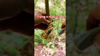 Trying out a rope scrape for the first time deerhunting mathewsarchery tactacam blackwidow [upl. by Boswell]