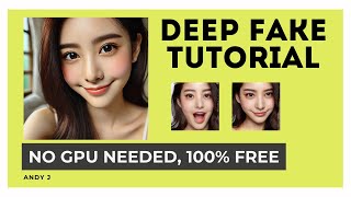 Face Swap AI Tutorial  Deepfake myself No GPU 1 click install Detail explained deepfake faceswap [upl. by Pandolfi]