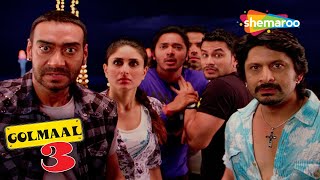 Golmaal 3  Full Comedy Movie  Ajay Devgan Kareena Kapoor Arshad Warsi Tusshar Kapoor [upl. by Eerazed]