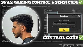 2024 SNAX GAMING SENSITIVITY SETTINGS CODE 34 SNAX GAMING CONTROL SETTINGS CODE 34 snax [upl. by Eurd411]