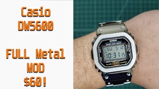 Full Metal Mod of Casio GShock DW5600 for 60 [upl. by Piselli831]