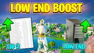 Best Fortnite Fps Boost LOW END PC ✅ Max FPS amp 0 Delay [upl. by Resay]