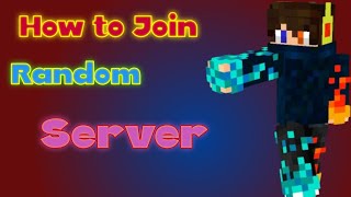 How to add Minecraft 🔥Random Server 🔥in Minecraft pocket edition 121😃 [upl. by Magulac]