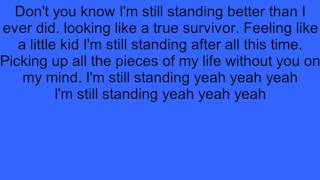 Taron Egerton Im Still Standing Lyrics [upl. by Dian]