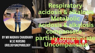 🔥 RESPIRATORYampMETABOLIC ACIDOSISampALKALOSIS🔥COMPANSATEPARTIALLY COMPANSATE UNCOMPANSATE🔥kidney [upl. by Lionel]