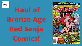 Haul of Bronze Age Red Sonja Comic Books ep 644 [upl. by Jehoash]