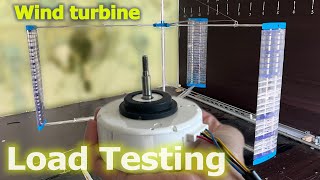 Darrieus wind turbine load testing power generation PWM regulation [upl. by Yelkcub11]