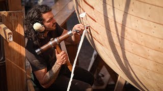 Caulking Corking a wooden boat Tally Ho  EP96 [upl. by Lora709]