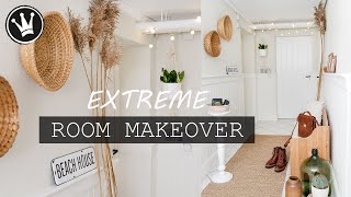 ROOM MAKEOVER  Flur umgestalten  Boho Stil  Tipps zum Renovieren  Beadboard  DekoideenReich [upl. by Castra]