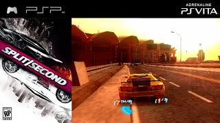 SplitSecond PSP  Gameplay on Adrenaline PS Vita No Commentary [upl. by Oiredised]