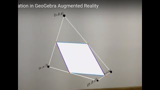 Varignons Theorem  3D Analogue  Exploration in GeoGebra 3D with AR [upl. by Aikemahs340]