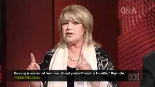 Noni Hazlehurst on QandA  Go The Fuck To Sleep Question [upl. by Adnema324]