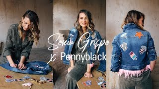 DIY Denim Jacket Come personalizzare un giubbotto di jeans Sonia Grispo x Pennyblack [upl. by Sterner]