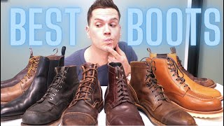 THE 10 BEST BOOTS FOR MEN UPDATED  Chelsea Moc Toe Toughest Luxury and More [upl. by Charil67]