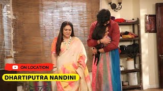 On Location Dhartiputra Nandini  Sumitra Ke Samne Aaya Lakshmi Bani Nandini Ka Sach [upl. by Carnes]