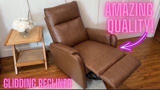 COLAMY Recliner Chair Review  Best Swivel Recliner for Home Theater Living Room or Nursery Glider [upl. by Jarv]