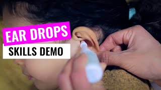 Medicine Management  How to Administer Eardrops [upl. by Iak]