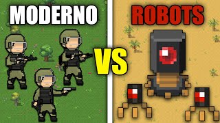 Ciudad Moderna vs Ciudad de Robots  Worldbox [upl. by Arul992]