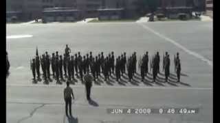 USMC Marine Corps Recruit Marching Cadence Parris Island 06042008 [upl. by Nibor535]