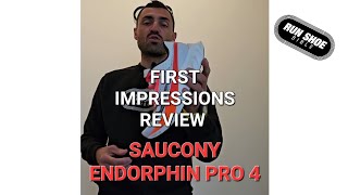 SAUCONY ENDORPHIN PRO 4  Watch this [upl. by Yelyah]