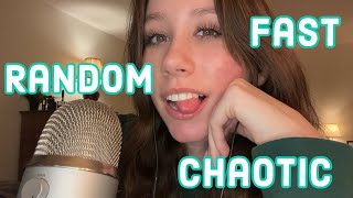 ASMR  Fast and Chaotic ASMR Random Mouth Sounds Snapping Tapping [upl. by Asirrac]